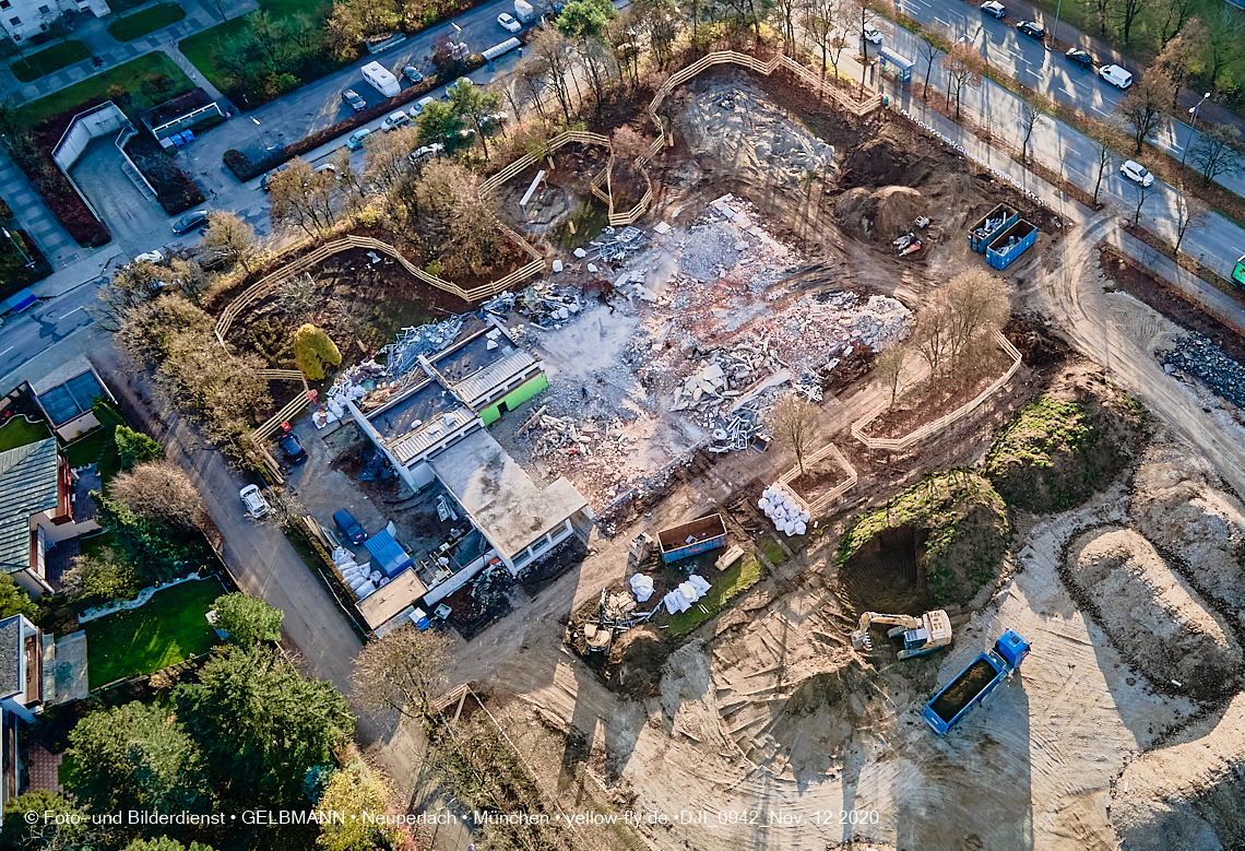 12.11.2020 - Baustelle der neuen Grundschule am Karl-Marx-Ring in Neuperlach